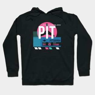 Pittsburgh (PIT) Airport // Sunset Baggage Tag Hoodie